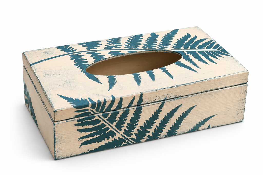 Box na kapesníky – Dotek kapradin