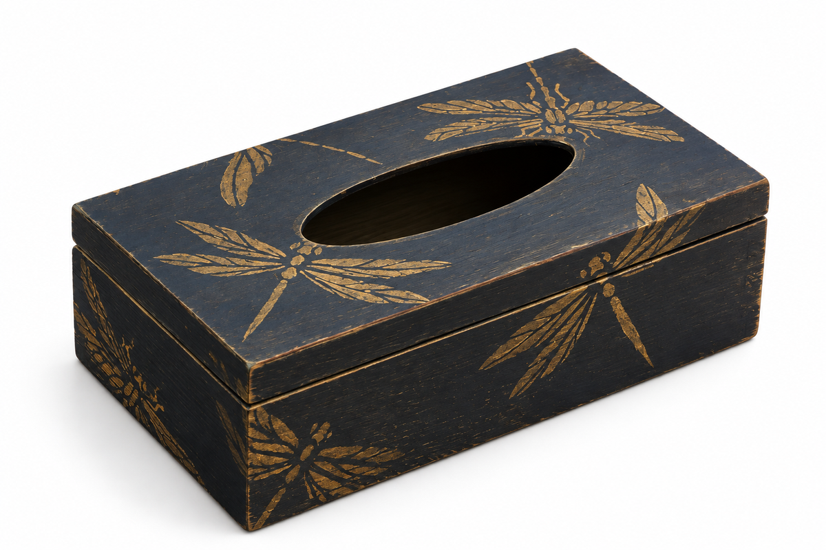 Box na kapesníky – Zlaté vážky