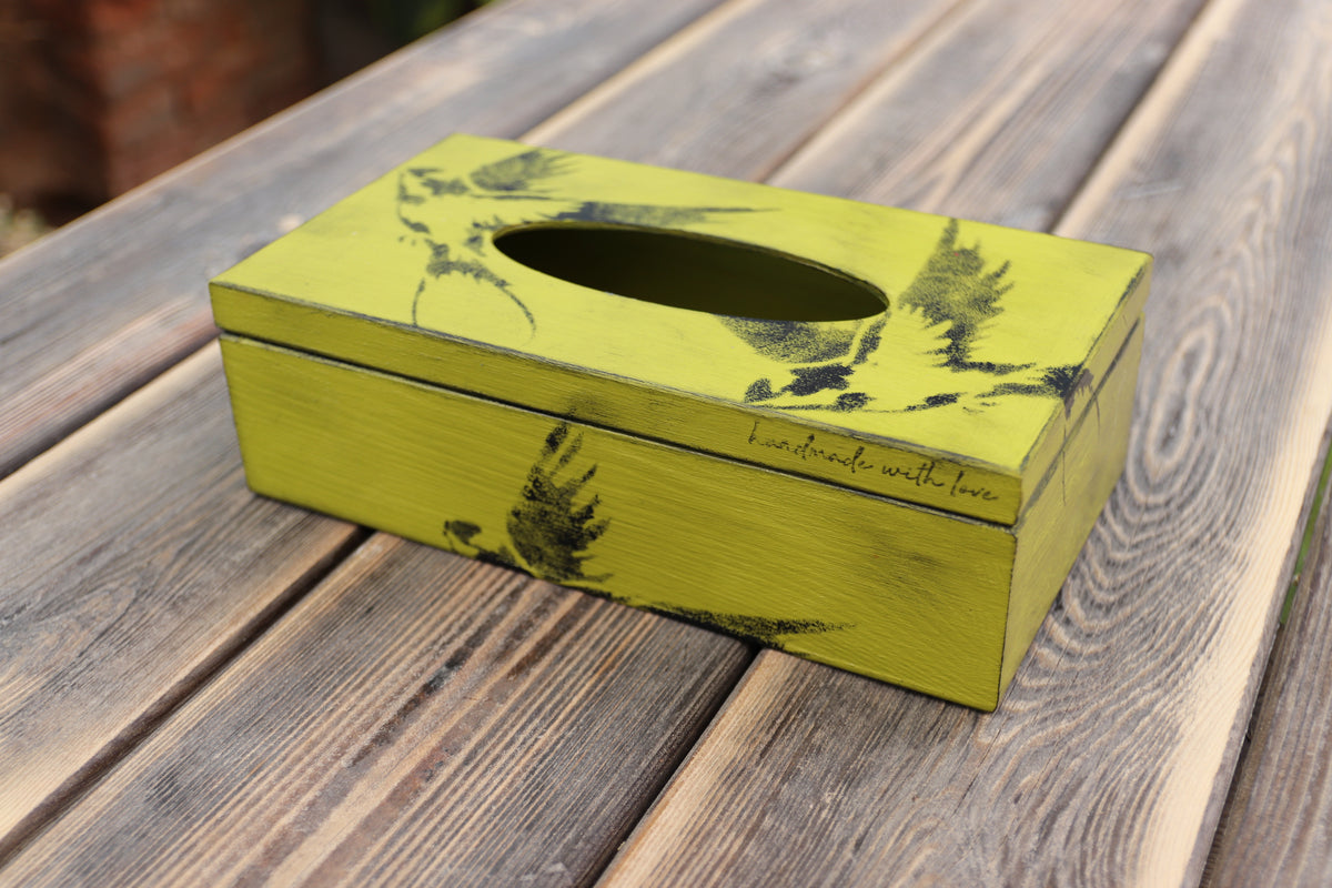 Box na kapesníky – Louka s vlaštovkami