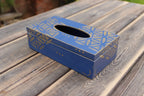 Box na kapesníky – Modrý ornament