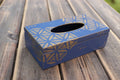Box na kapesníky – Modrý ornament
