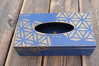 Box na kapesníky – Modrý ornament