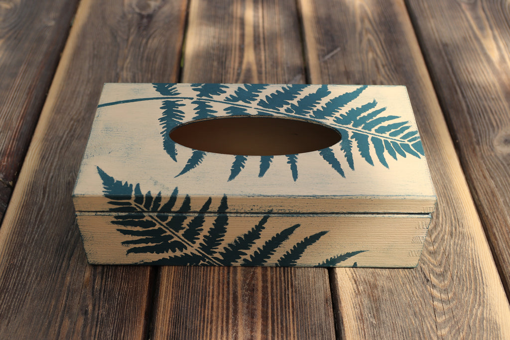 Box na kapesníky – Dotek kapradin