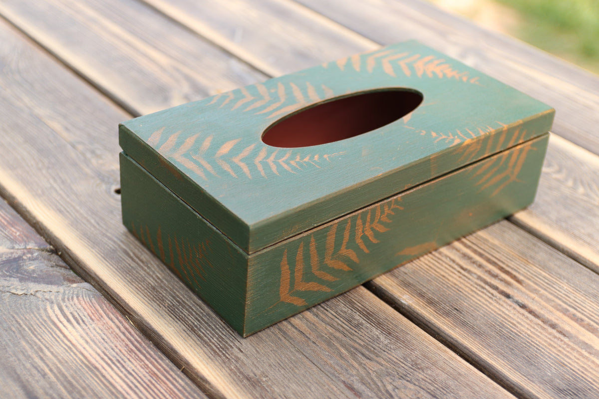 Box na kapesníky – Lesní kapradiny