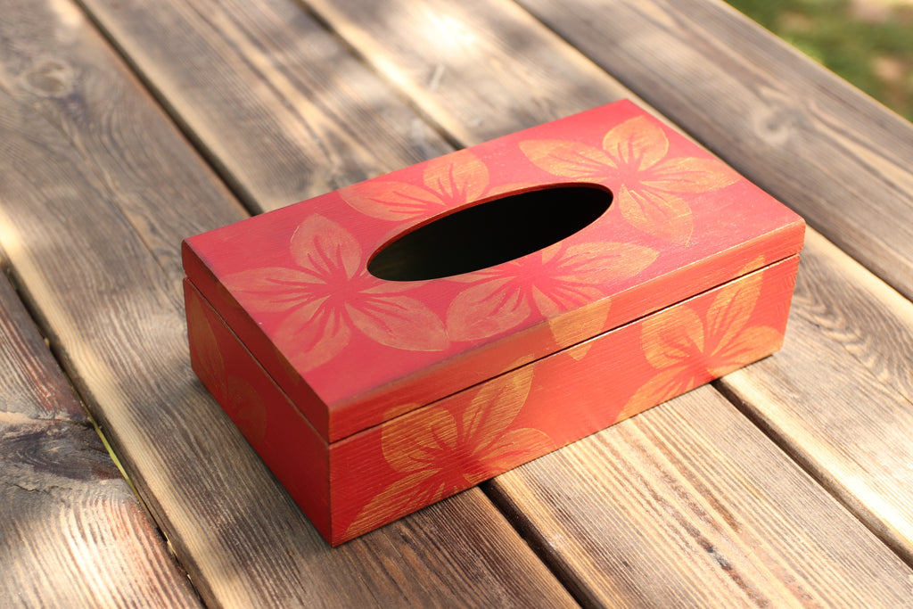 Box na kapesníky – Květinová elegance