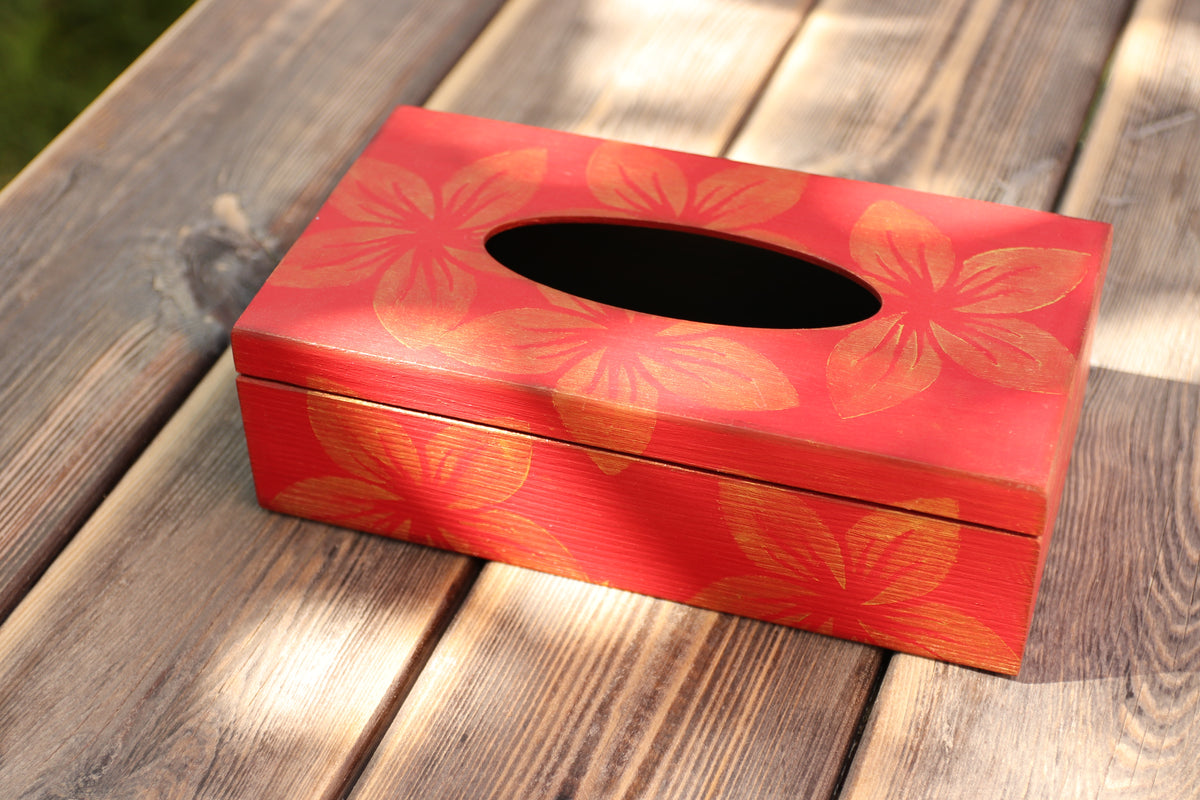 Box na kapesníky – Květinová elegance
